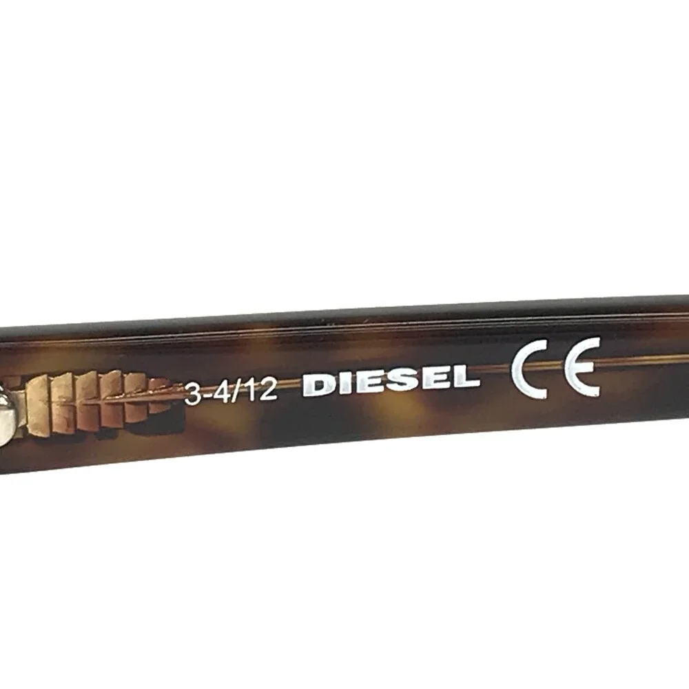 Diesel Eyeglasses Frames DL5001 col.044 Clear Red Brown Tortoise 54-17-145